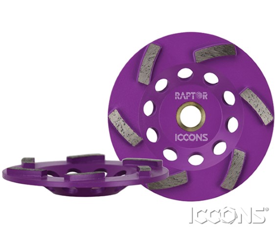 ICCONS RADIAL 100MM GRINDING CUP PURPLE 